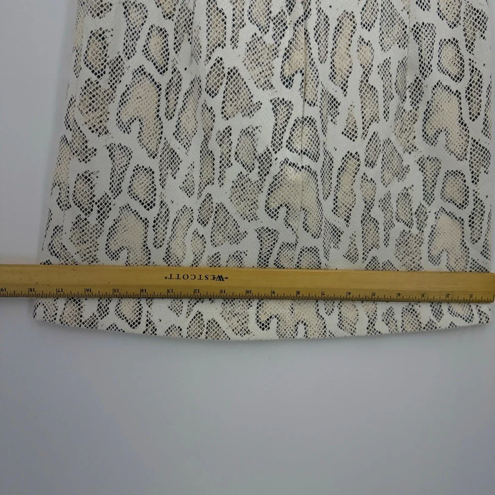 Faux Leather Snakeskin Print Mini Skirt‎ Neutral Animal Print JS1166EF Size S